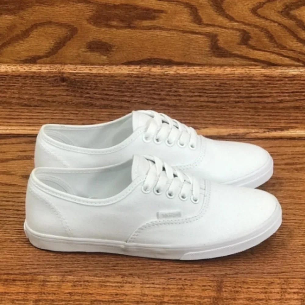 Vans Authentic Lo Pro True White Shoes - Picture 3 of 7
